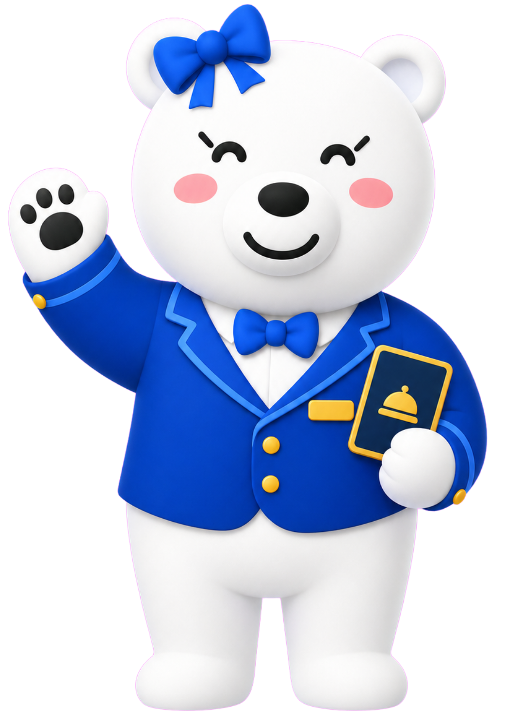 Snowe B concierge mascot